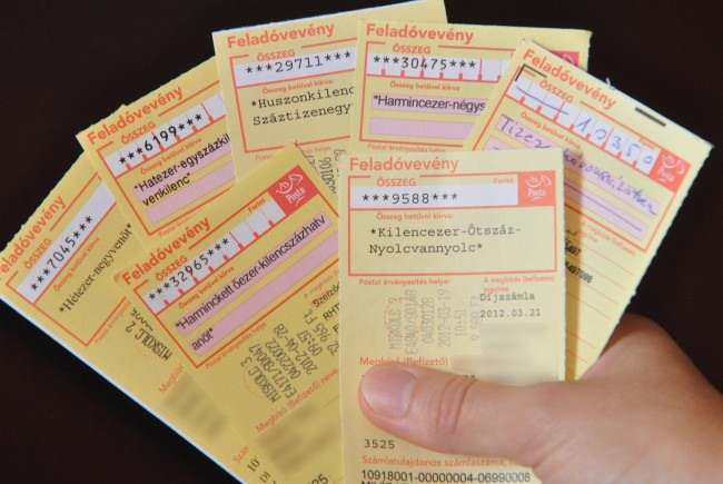 Sárga csekkesek figyelem