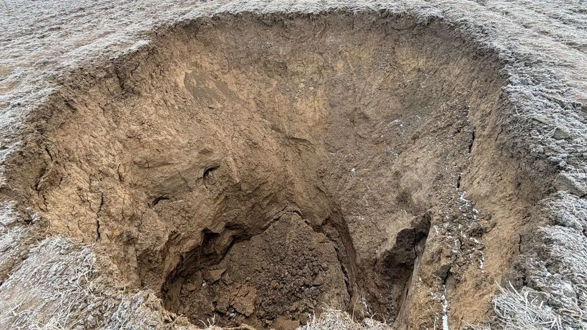 Vizslás határában megnyílt a föld